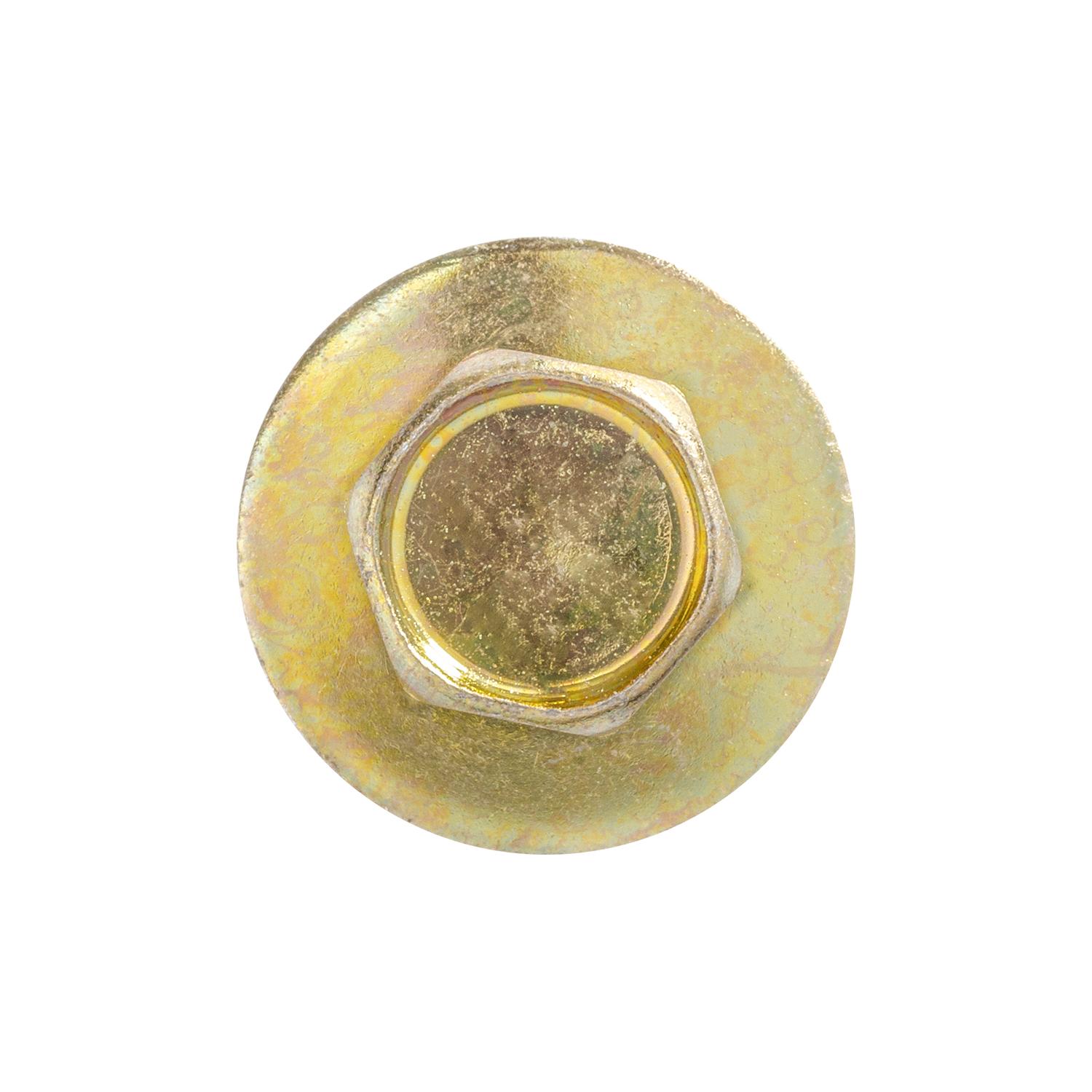 Auveco Item 23665 Hex Hd Sems Body Bolt W/Dog Point 5/16-18 X 1-3/16 - Zinc & Yellow. Quantity 50