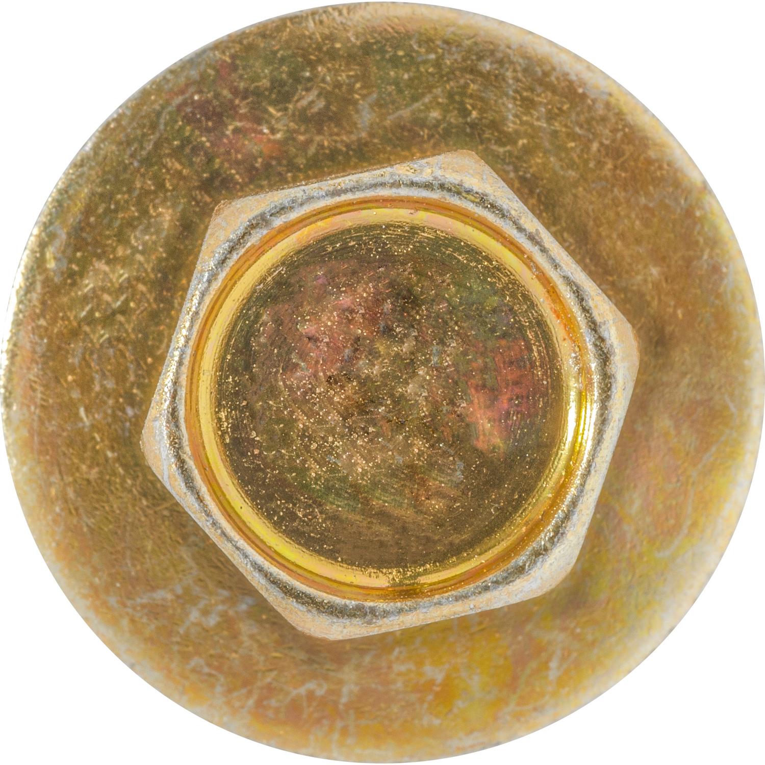 Auveco Item 23666 Hex Hd Sems Body Bolt W/Dog Point 5/16-18 X 15/16 - Zinc & Yellow. Quantity 50