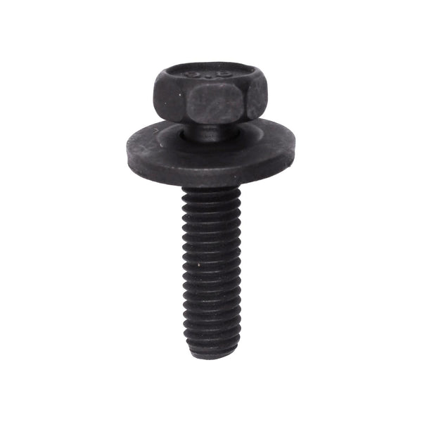 Auveco Item 23689 Hex Hd Sems Screw M6-1.0 X 25mm - Black. Quantity 50