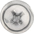 Auveco Item 23835 Phillips Oval Hd Sems Flush Wshr T.S. #10 X 5/8 - Chrome. Quantity 100