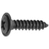 Auveco Item 23837 Phillips Oval Hd Sems Flush Wshr T.S. #8 X 3/4 - Black. Quantity 100