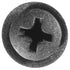 Auveco Item 23837 Phillips Oval Hd Sems Flush Wshr T.S. #8 X 3/4 - Black. Quantity 100