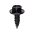 Auveco Item 23850 Hex Serrated Washer Head T.S. W/ Pierce Point #14 X 3/4 - Black. Quantity 50