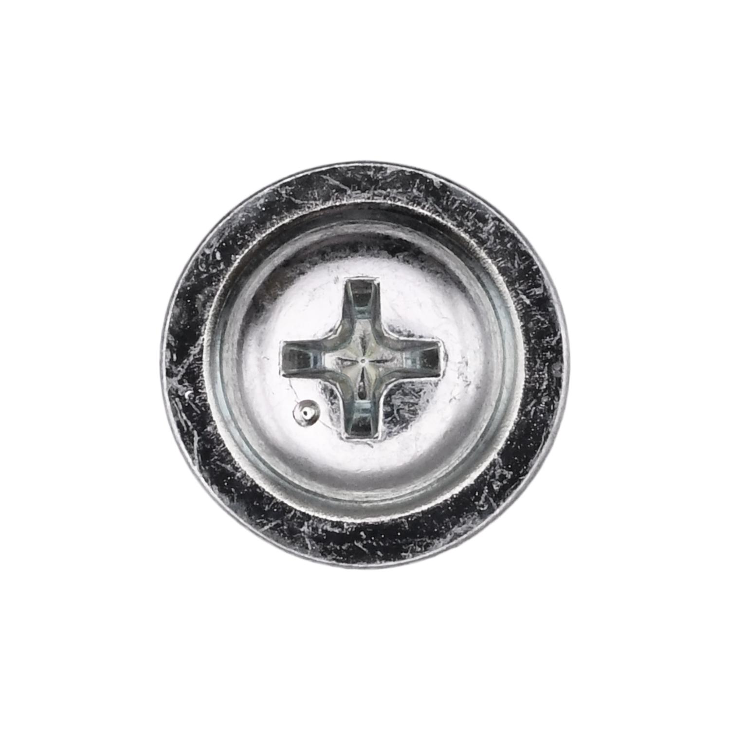 Auveco Item 23868 Phillips Pan Washer Head License Plate Screw M5-0.8 X 8mm - Zinc. Quantity 100