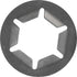 Auveco Item 23882 Push Nut For Non-Threaded 1/2 Stud 15/16 O.D.. Quantity 50