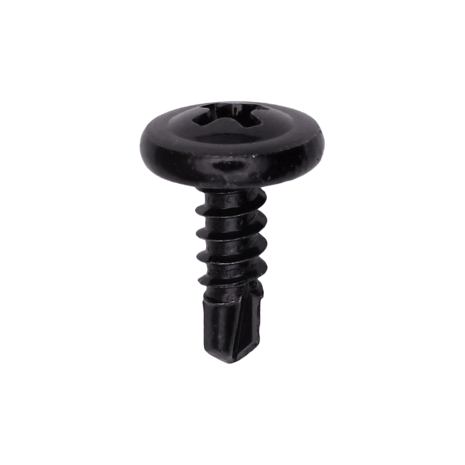 Auveco Item 23893 Phillips Washer Head T.S. W/ Tek Point #8 X 1/2 - Black. Quantity 100