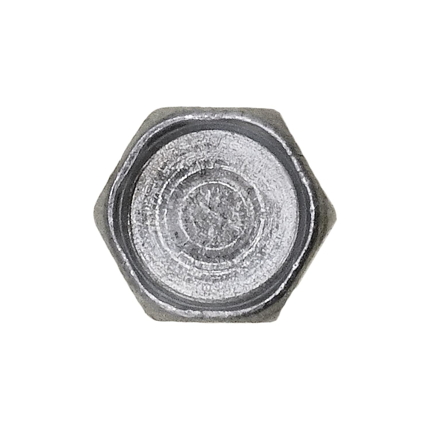 Auveco No. 2389 #8 X 1/2" Indented Hex Head Tapping Screw 1/4" Hex Zinc, Quantity - 100