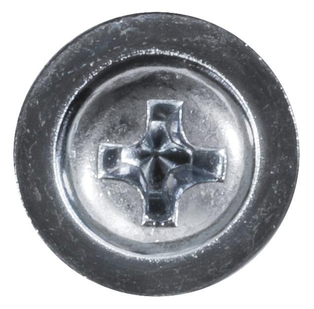 Auveco Item 24019 Phillips Flat Top Washer Head T.S. #8 X 1/2 - Zinc. Quantity 100