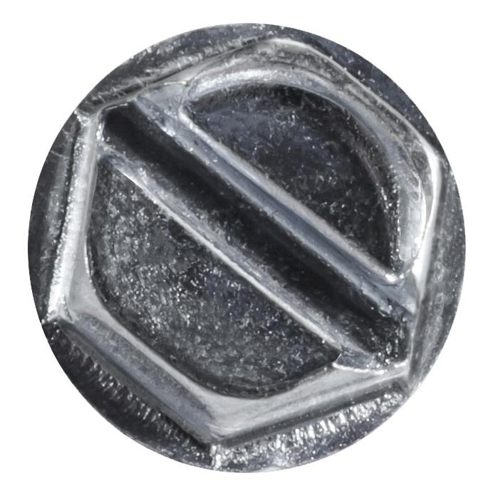 Auveco Item 24029 Slotted Hex Washer Head T.S. #14 X 1 - Zinc. Quantity 100