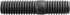 Auveco # 24049 Double Ended Stud 3/8" X 7/8" USS, 3/8" X 5/8" USS X 1-3/4" Overall. Qty 25.