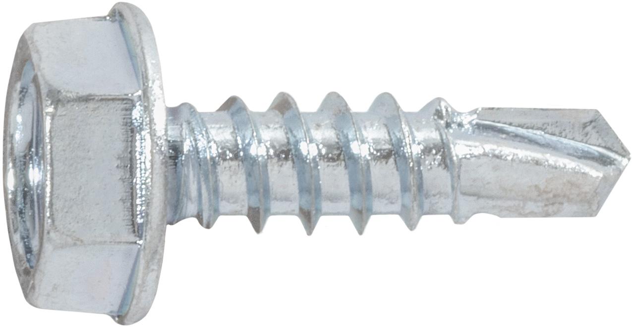 Auveco Item 24110 Hex Washer Head T.S. W/ Tek Point #6 X 1/2 - Zinc. Quantity 100