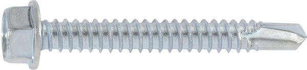 Auveco Item 24112 Hex Washer Head T.S. W/ Tek Point #14 X 2 - Zinc. Quantity 25