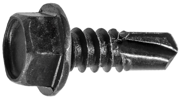Auveco Item 24130 Hex Washer Head T.S. W/ Tek Point #14 X 3/4 - Black. Quantity 50