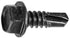 Auveco Item 24130 Hex Washer Head T.S. W/ Tek Point #14 X 3/4 - Black. Quantity 50