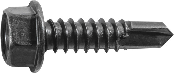 Auveco Item 24131 Hex Washer Head T.S. W/ Tek Point #14 X 1 - Black. Quantity 50