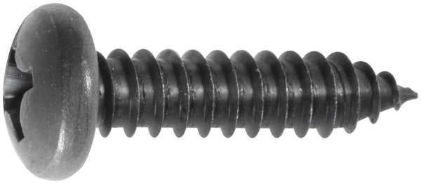 Auveco Item 24135 Phillips Pan Head Tapping Screw #14 X 1 - Black. Quantity 100