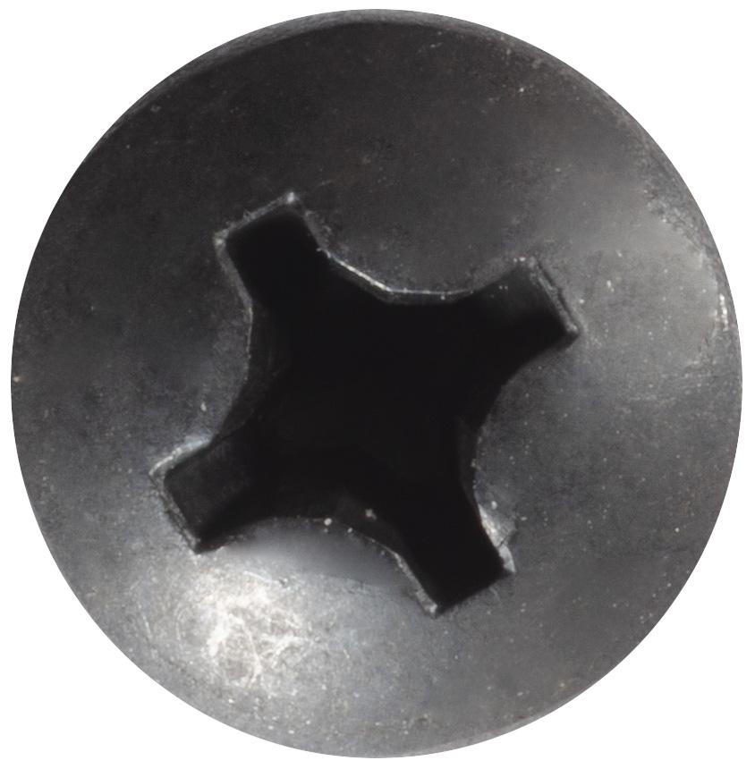 Auveco Item 24135 Phillips Pan Head Tapping Screw #14 X 1 - Black. Quantity 100