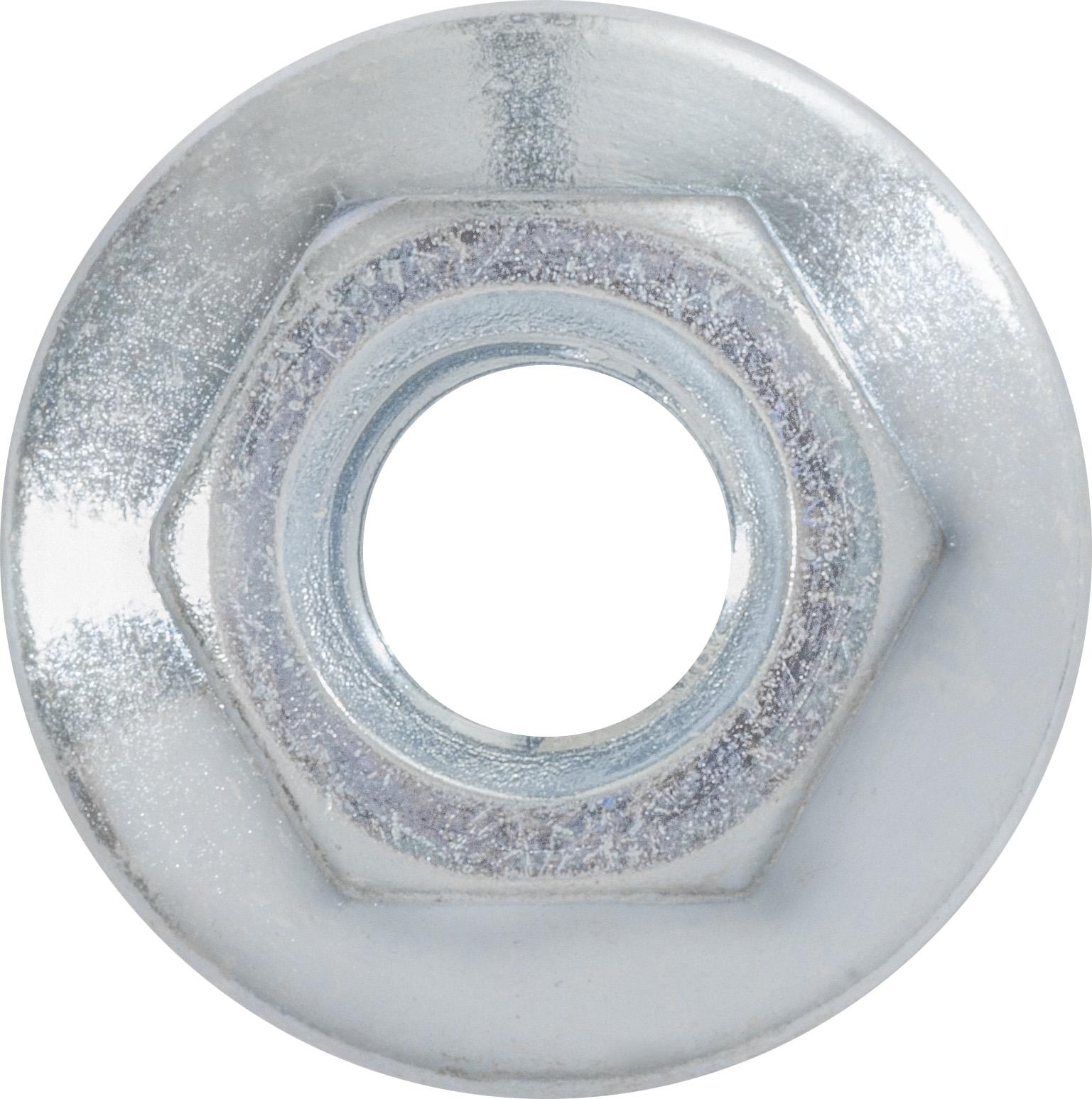 Auveco Item 24164 Spin Lock Nut W/Serrations 5/16-18 Thread 13/16 O.D. - Zinc. Quantity 100