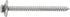 Auveco Item 24166 Phillips Oval Hd T.S. Countersunk Wshr #8 X 2 - Chrome. Quantity 50