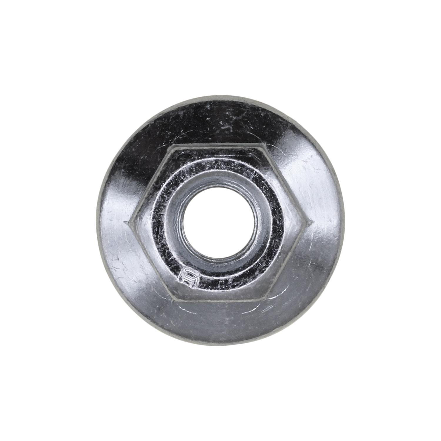 Auveco Item 24167 Spin Lock Nut W/Serrations 1/4-20 Thread 23/32 Dia. - Zinc. Quantity 100