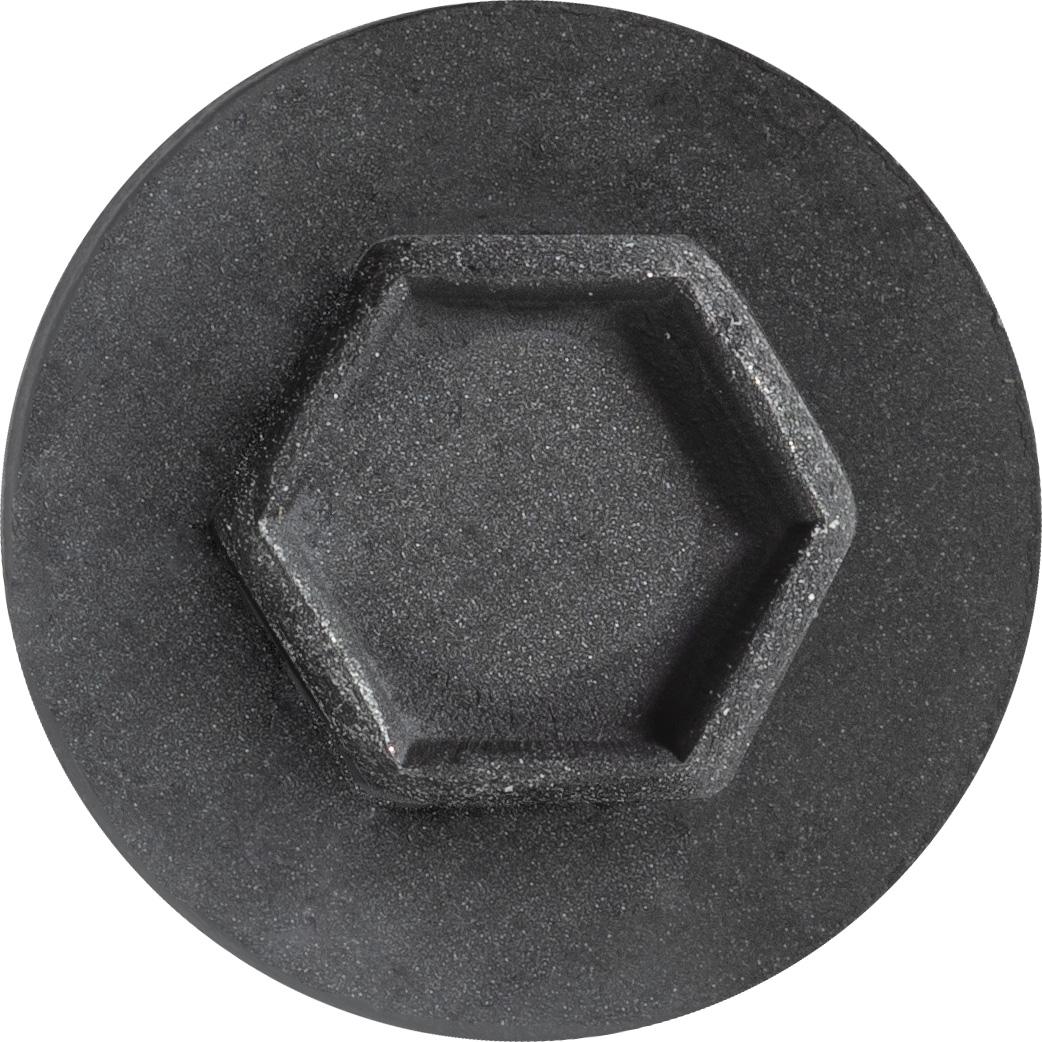 Auveco Item 24172 Hex Head Sems T.S. M4.8-1.61 X 19mm - Black. Quantity 100
