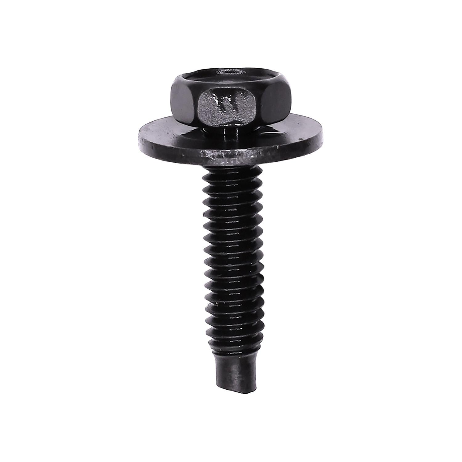 Auveco # 24174 Hex Head Sems Body Bolt W/Dog Point 1/4-20 X 1-3/16" - Black. Qty 50.