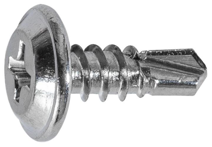 Auveco Item 24178 Phillips Washer Hd T.S. W/ Tek Point #8 X 1/2 - Chrome. Quantity 100