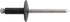 Auveco Item 24474 Large Flange Rivet 3/16 Dia. 1/4-3/8. Quantity 50