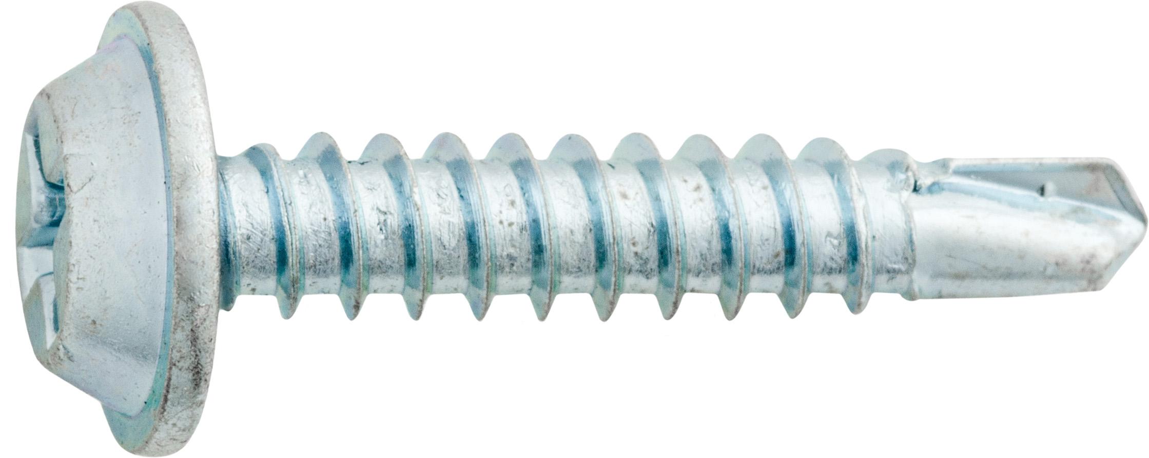 Auveco Item 24486 #8 X 7/8 Phillips Rd Washer Head Teks T.S. - Zinc. Quantity 100