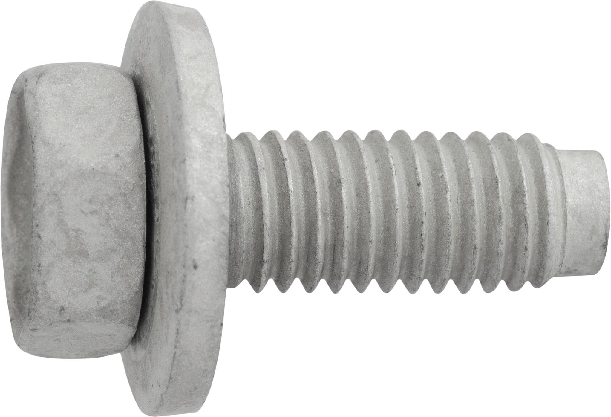 Auveco Item 24500 M8 X 23 Body Bolt Dg Pt W/Lse Wshr. Quantity 25