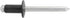 Auveco Item 24576 Blind Rivet 1/4 Dia. 1/16-1/4 Grip. Quantity 25