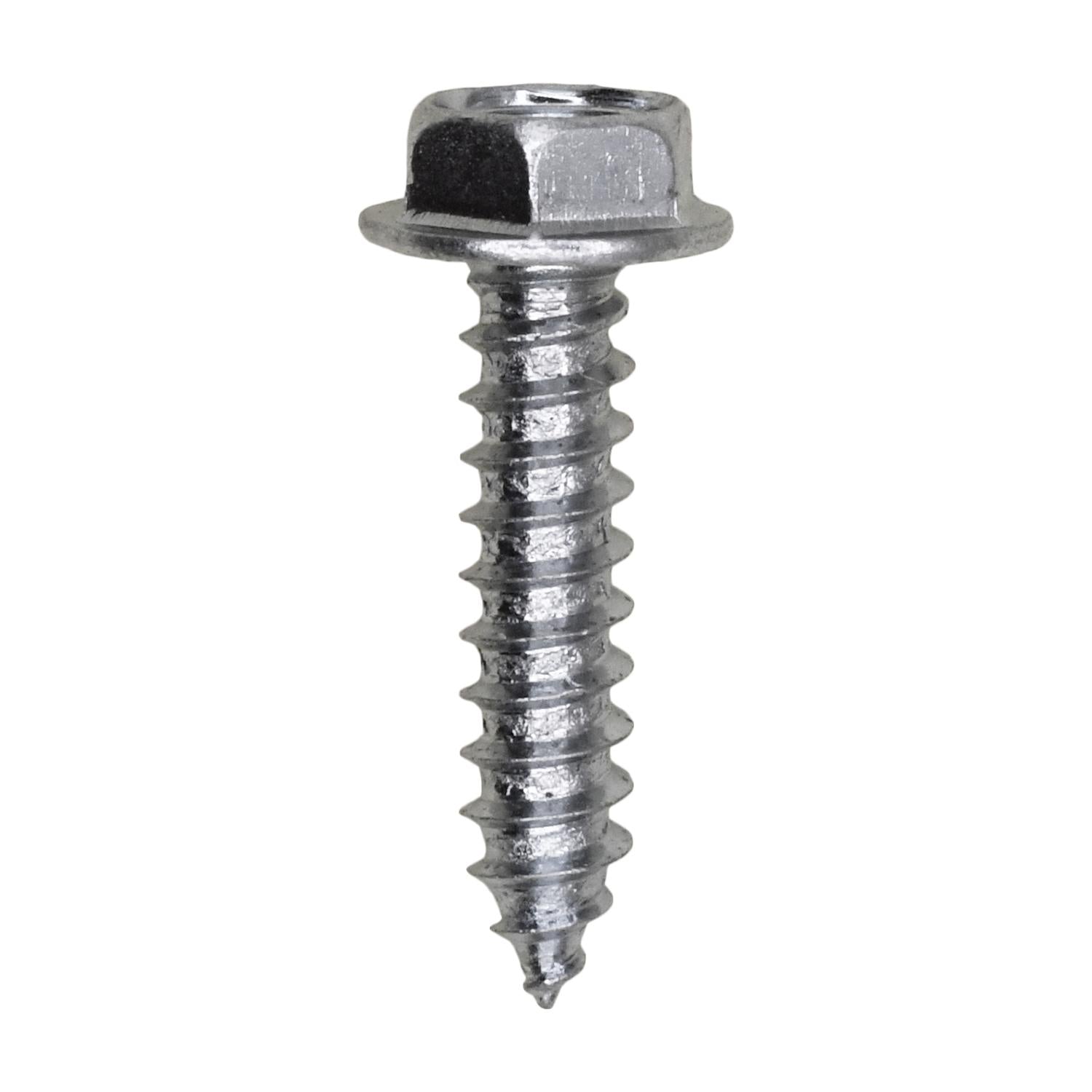 Auveco No. 2485 #8 X 3/4" Indented Hex Head Tapping Screw 1/4" Hex Zinc, Quantity - 100