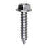 Auveco No. 2485 #8 X 3/4" Indented Hex Head Tapping Screw 1/4" Hex Zinc, Quantity - 100