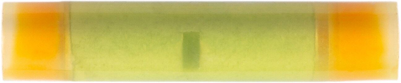 Auveco # 25021 Heatless Moisture Resistant Butt Connector 12-10 Gauge, Yellow. Qty 10.