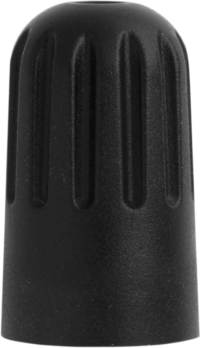 Auveco # 25125 Black Long Skirted Plastic TPMS Valve Stem Cap With Seal. Qty 100.