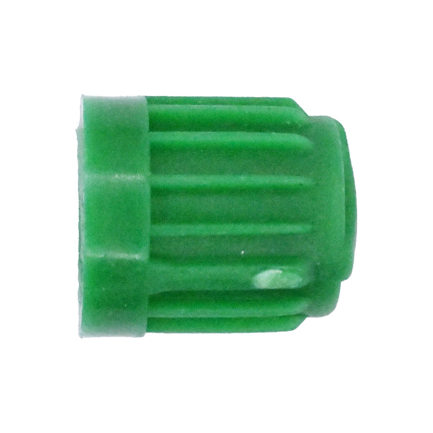 Auveco # 25130 Green Plastic Valve Stem Cap With Seal. Nitrogen. Qty 25.