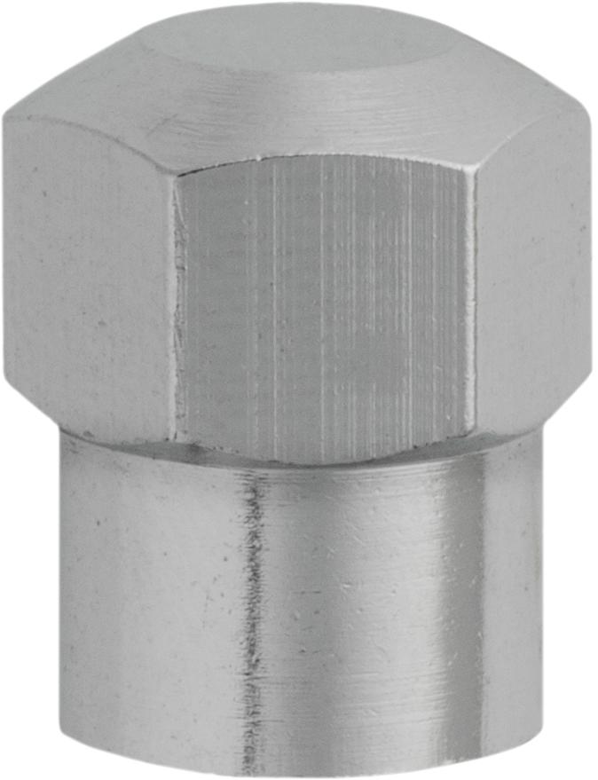 Auveco # 25132 Chrome Plated Metal Valve Stem Cap With O-Ring Seal. Qty 25.