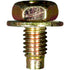 Auveco # 25207 License Plate Screw M6-1.0 x 12mm. Zinc & Yellow. Qty 50.