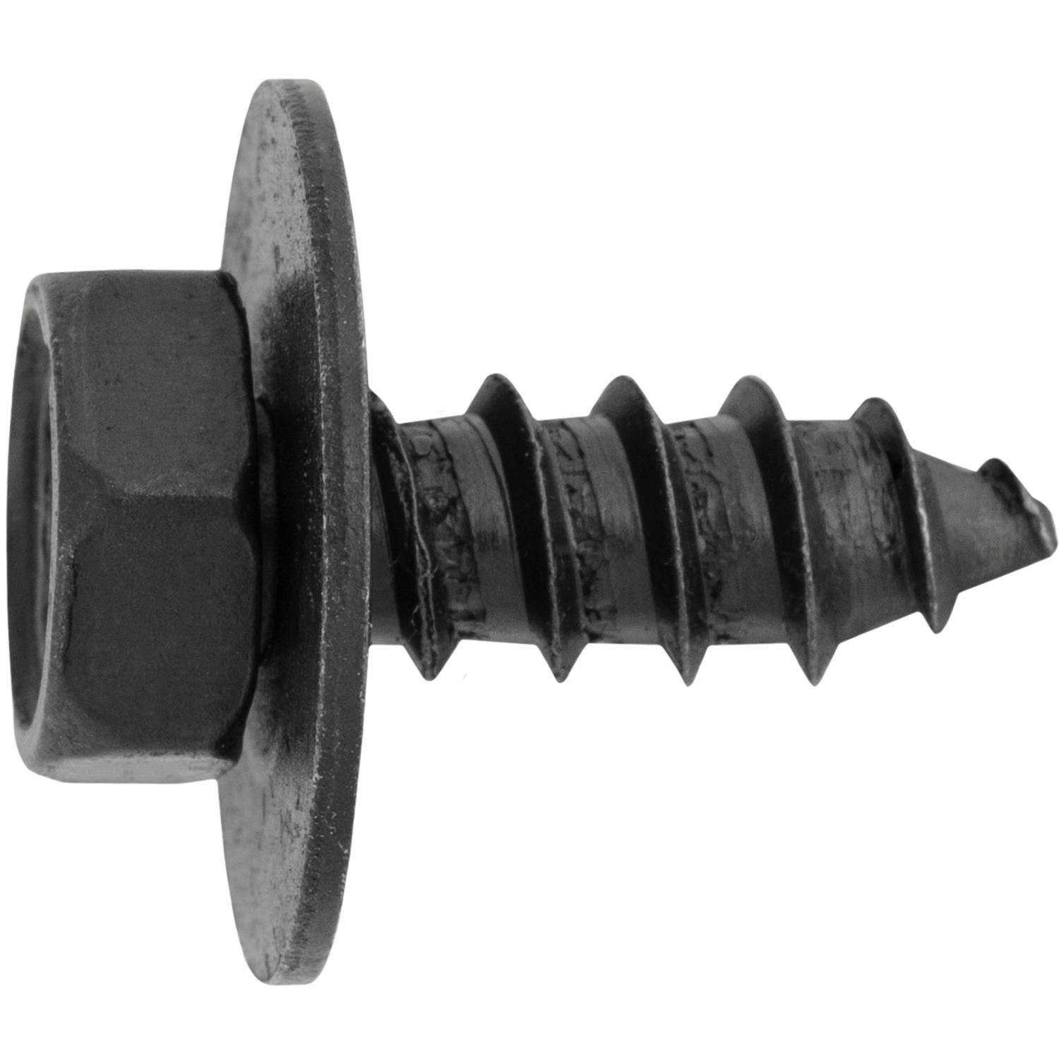 Auveco # 25237 Phillips Hex Head M6.3-2.5 x 16mm. Black E-Coat. Qty 50.