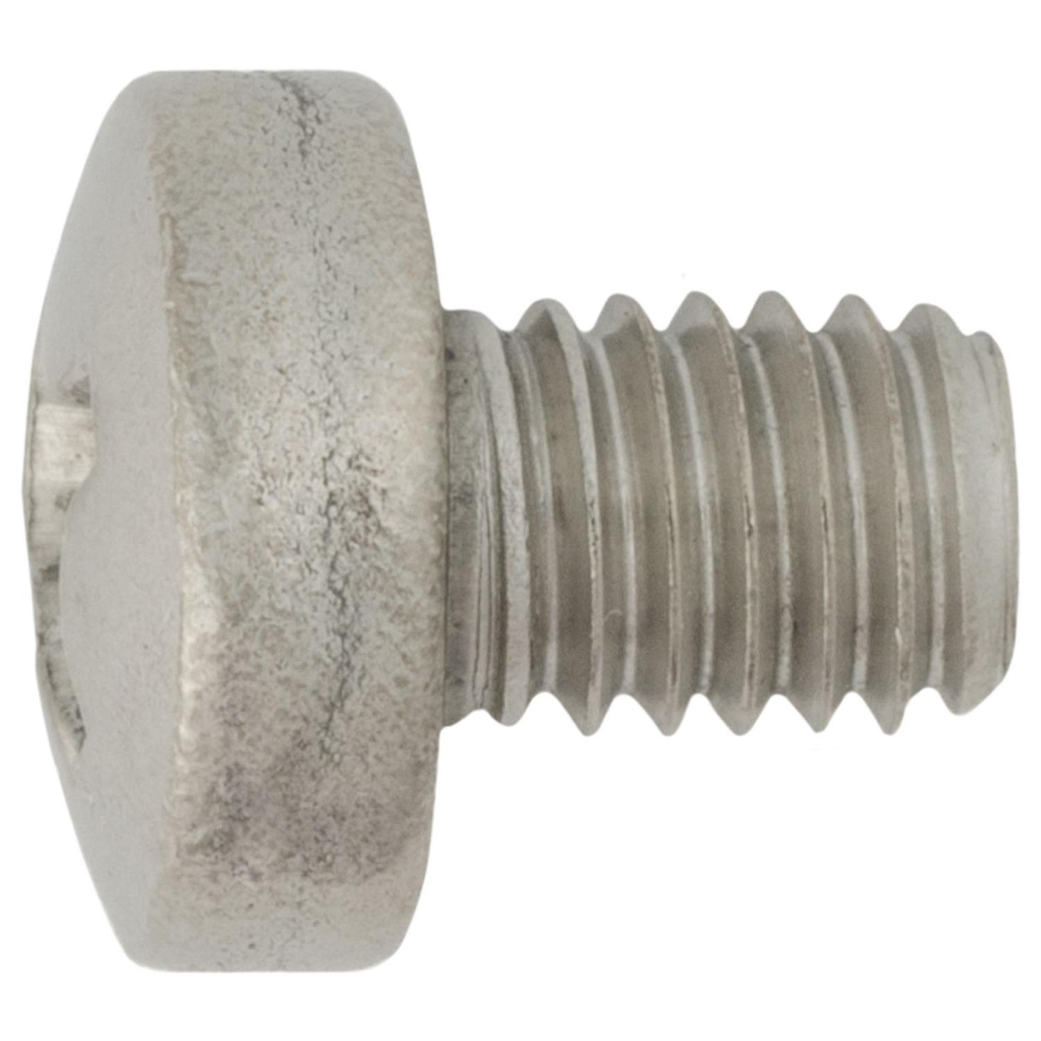 Auveco # 25239 M6-1.0 X 8mm Philips Pan Head License Plate Screw. Qty 25.