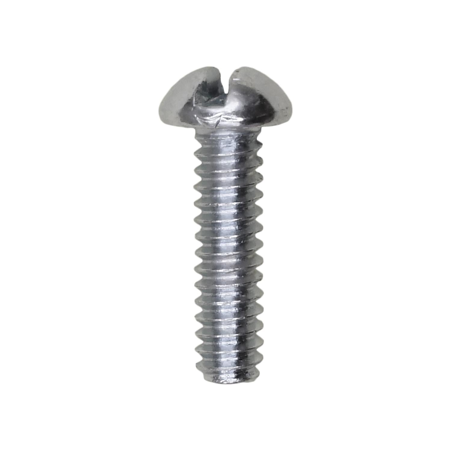 Auveco No. 2530 6-32 X 1/2" Slotted Round Head Machine Screw Zinc, Quantity - 100