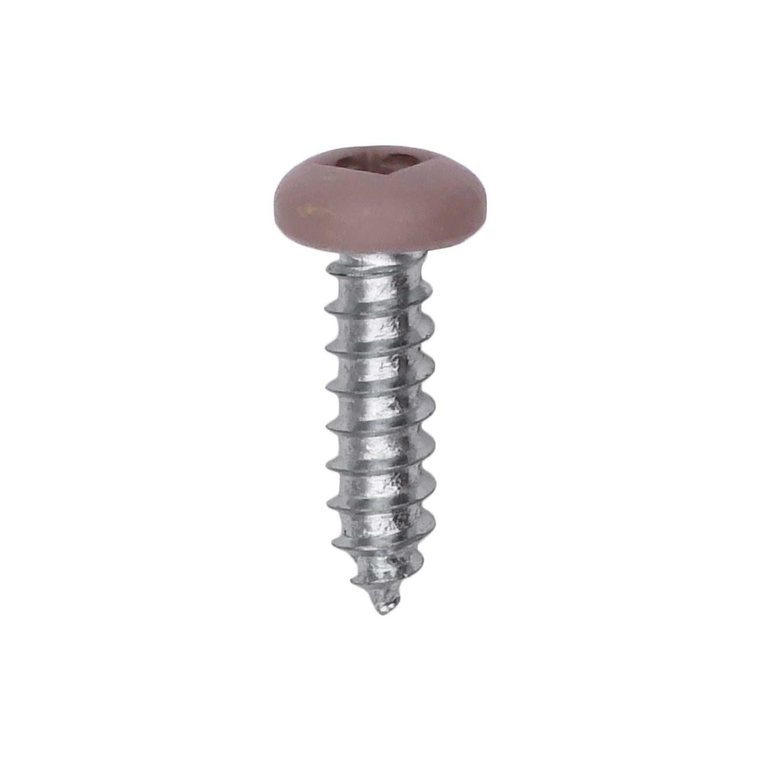 Auveco # 25356 6 x 1/2" Tan Painted Square Drive Pan Head Tapping Screw. Qty 100.