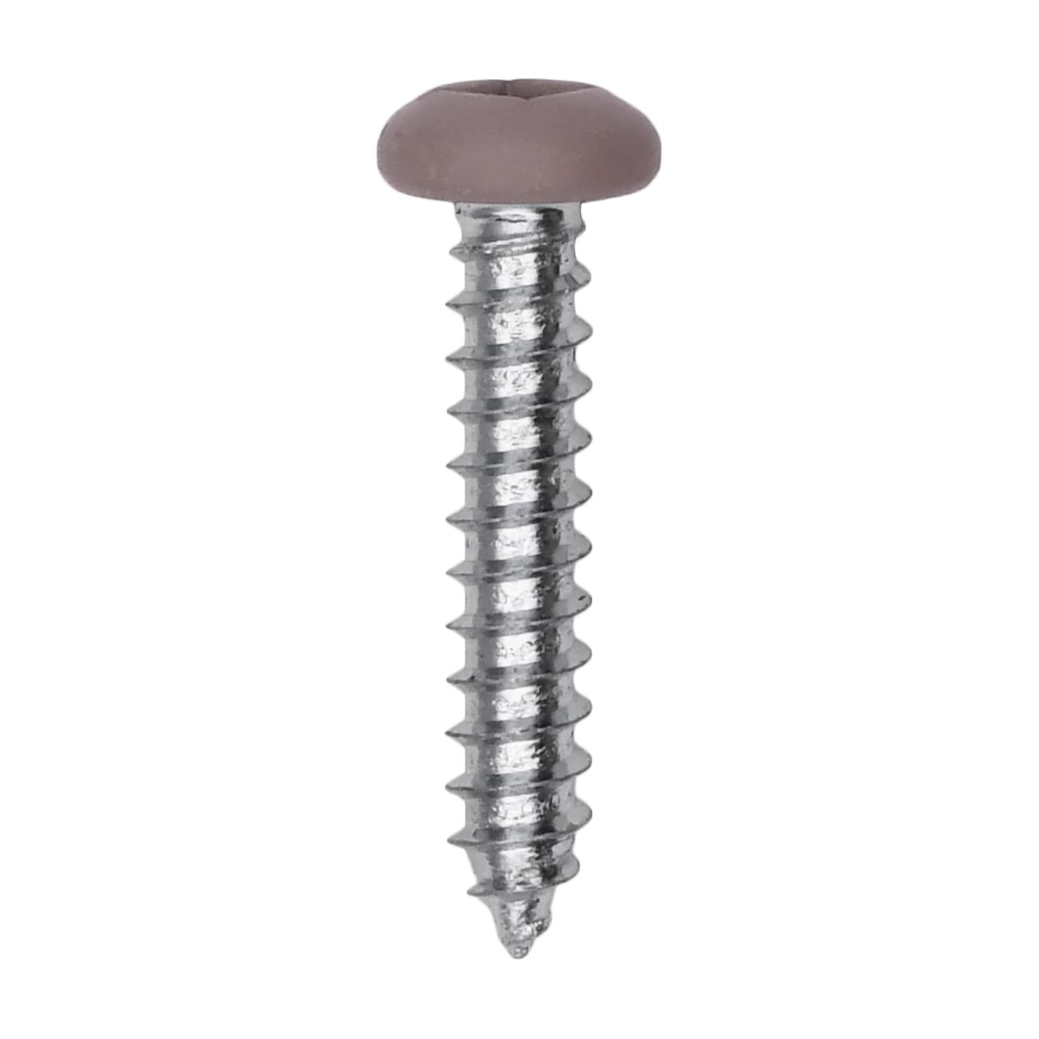 Auveco # 25359 6 x 3/4" Tan Painted Square Drive Pan Head Tapping Screw. Qty 100.