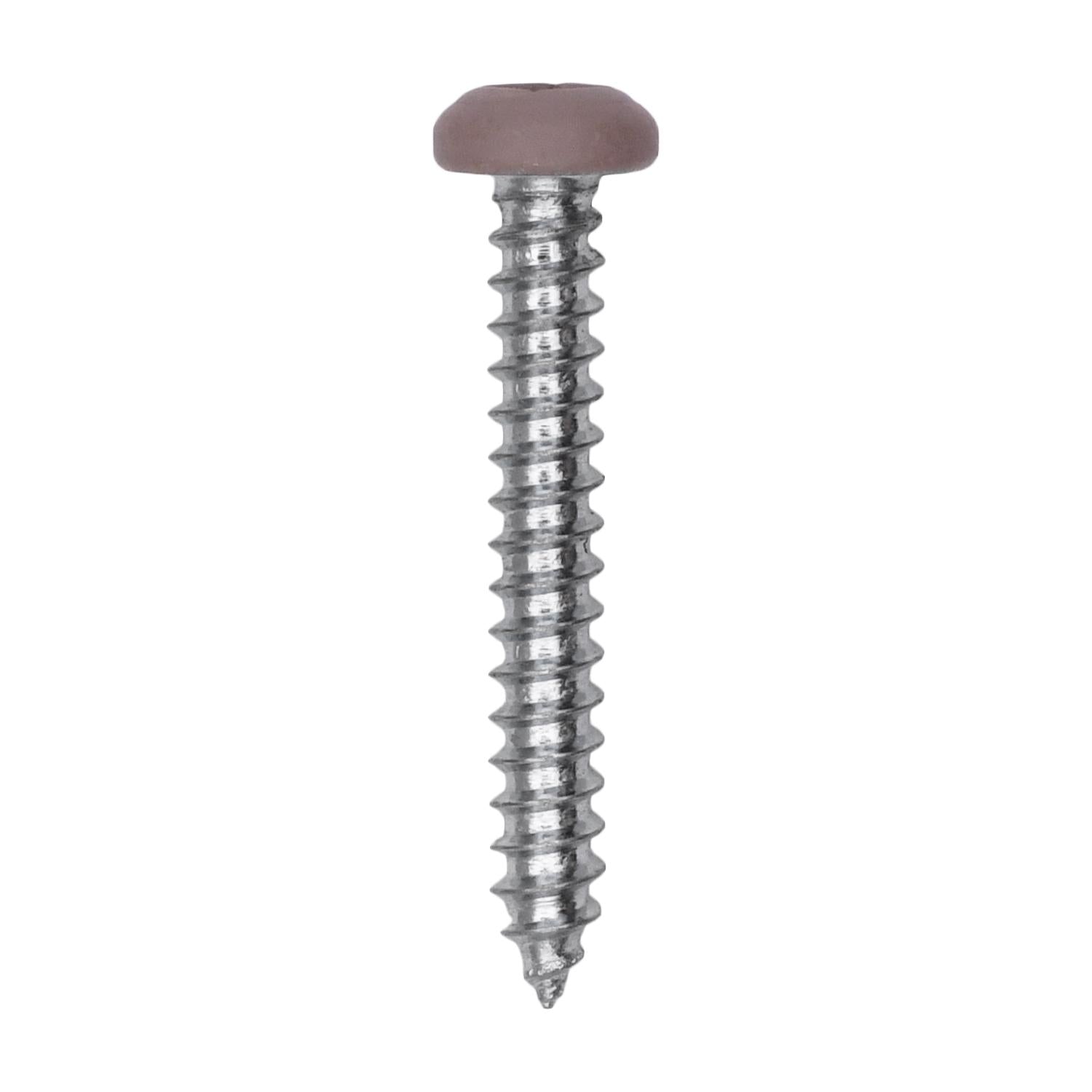 Auveco # 25362 6 x 1" Tan Painted Square Drive Pan Head Tapping Screw. Qty 100.