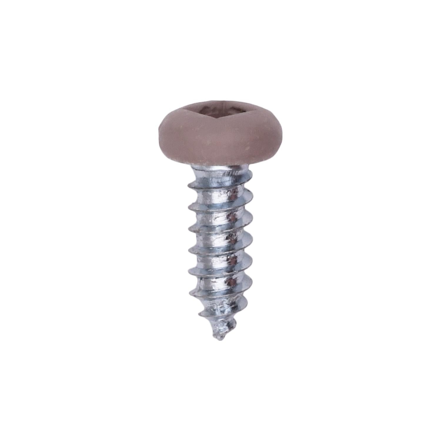 Auveco # 25365 8 x 1/2" Tan Painted Square Drive Pan Head Tapping Screw. Qty 100.