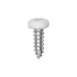Auveco # 25366 8 x 1/2" White Painted Square Drive Pan Head Tapping Screw. Qty 100.