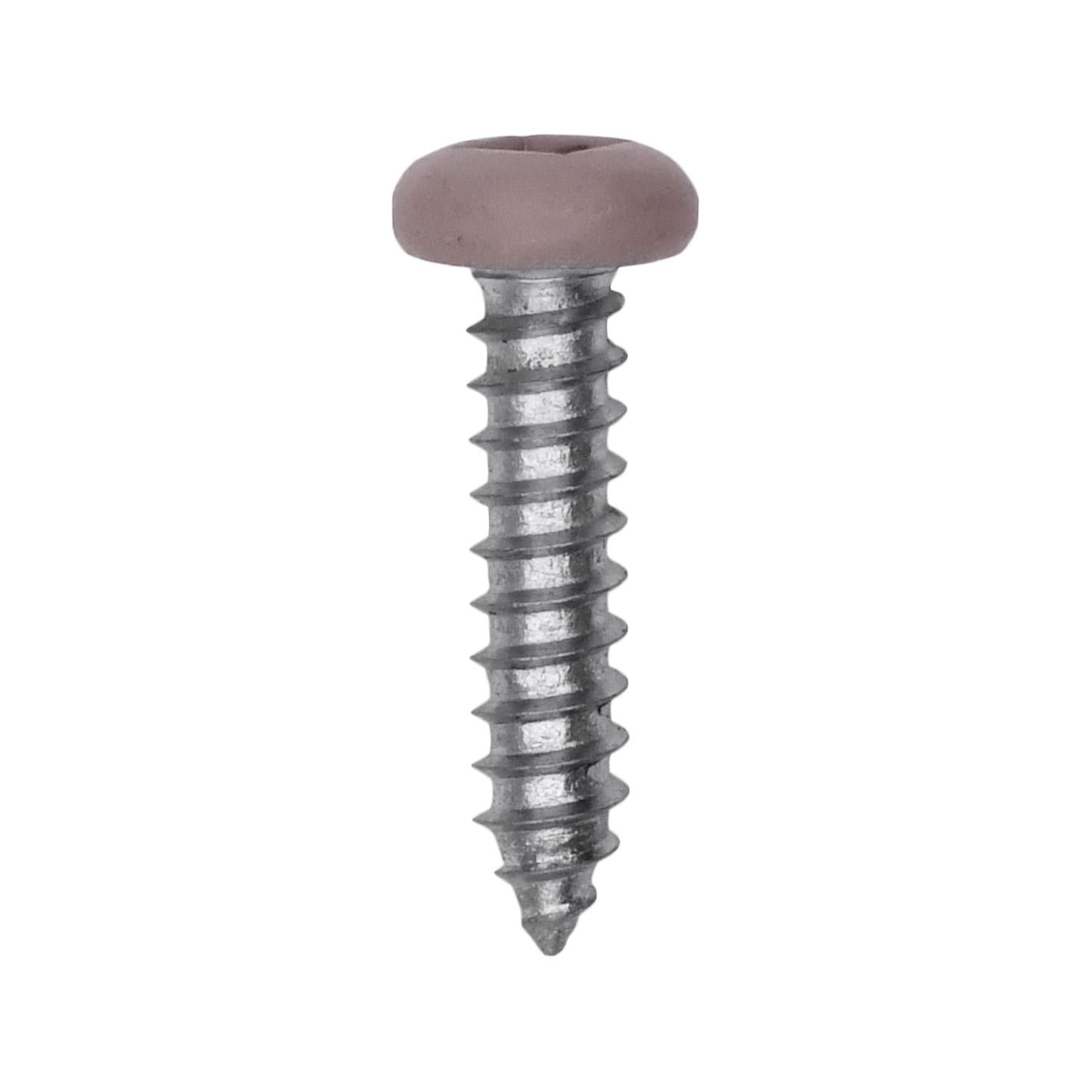 Auveco # 25368 8 x 3/4" Tan Painted Square Drive Pan Head Tapping Screw. Qty 100.