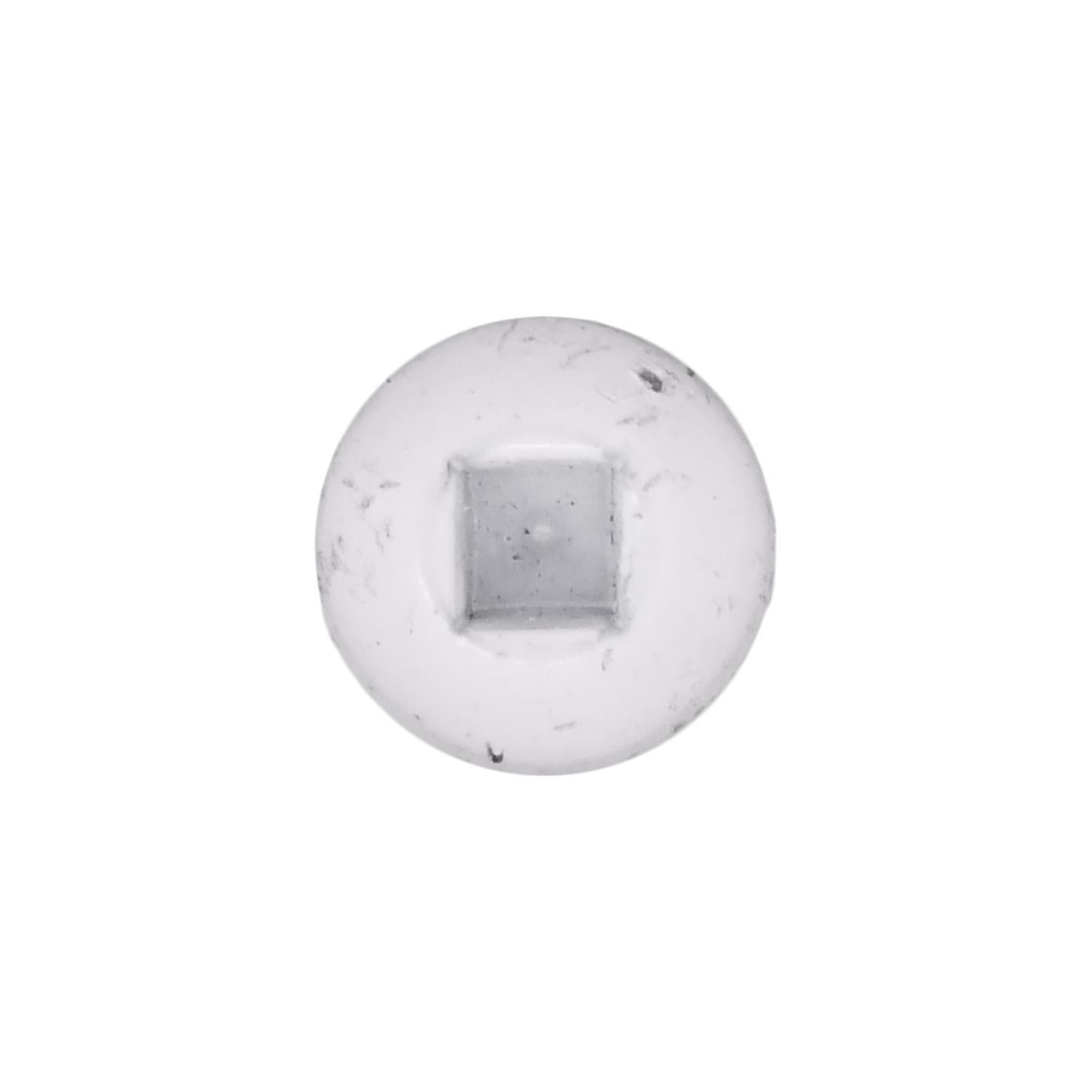 Auveco # 25381 10 x 1/2" White Painted Square Drive Pan Head Tapping Screw. Qty 100.
