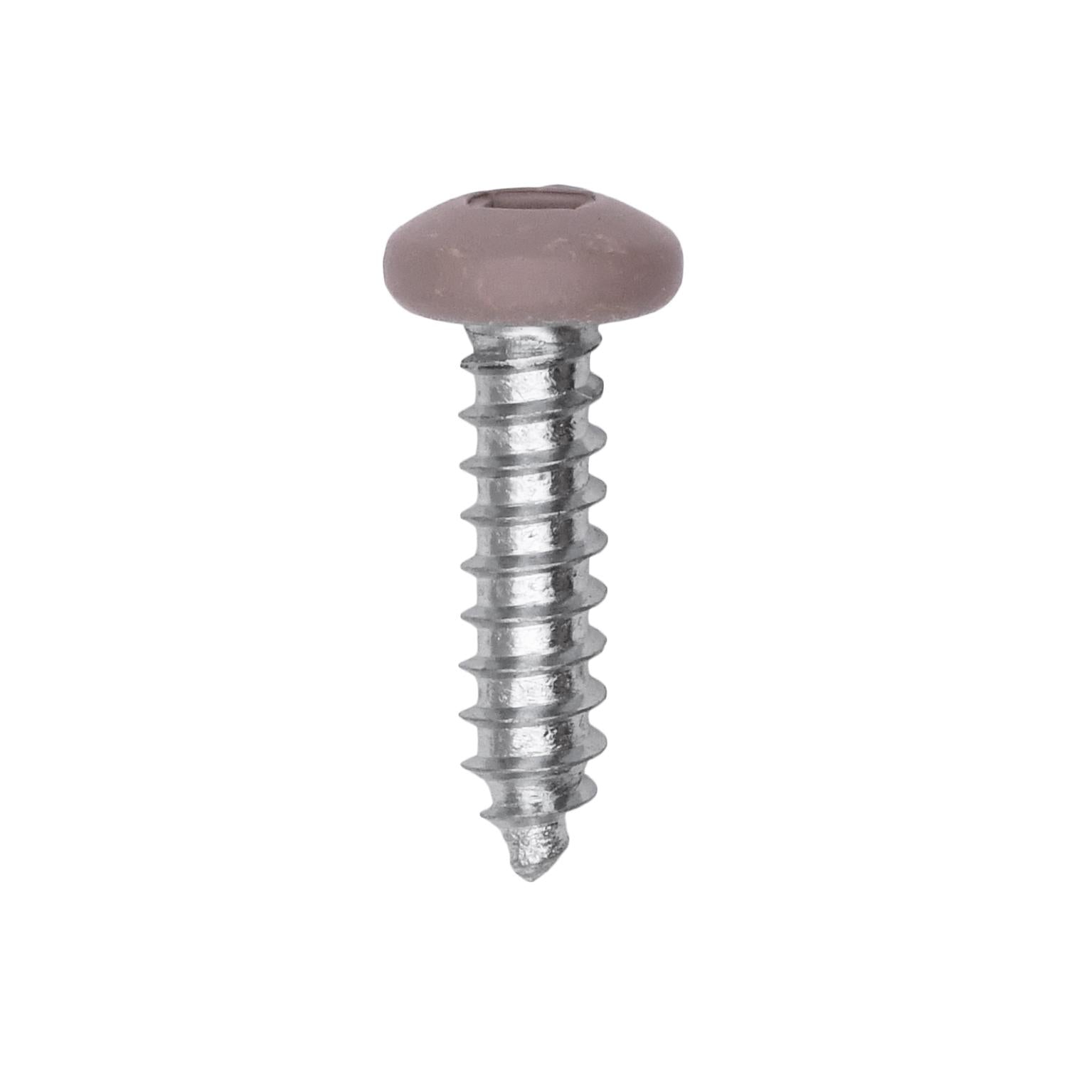 Auveco # 25383 10 x 3/4" Tan Painted Square Drive Pan Head Tapping Screw. Qty 100.