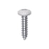 Auveco # 25384 10 x 3/4" White Painted Square Drive Pan Head Tapping Screw. Qty 100.